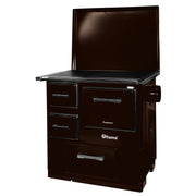 Soba de gatit si incalzit FIAMA SD 3 DP, 7 Kw, cu cuptor de gatit si plita, evacuare partea dreapta, culoare maro