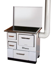 Soba de gatit si incalzit FIAMA SD 3 DP, 7 Kw, cu cuptor de gatit si plita, evacuare partea dreapta, culoare alb