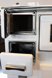 Soba de gatit si incalzit FIAMA SD 7 RS D, 7 Kw, cu cuptor de gatit si plita, culoare alb, evacuare partea dreapta