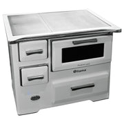 Soba de gatit si incalzit FIAMA SD 7 RS D, 7 Kw, cu cuptor de gatit si plita, culoare alb, evacuare partea dreapta