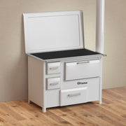 Soba de gatit si incalzit FIAMA SD 9 SL D, 7 Kw, cu cuptor de gatit si plita, culoare maro, evacuare partea dreapta