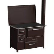 Soba de gatit si incalzit FIAMA SD 9 SL D, 7 Kw, cu cuptor de gatit si plita, culoare maro, evacuare partea dreapta