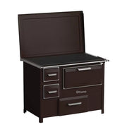 Soba de gatit si incalzit FIAMA SD 9 SL D, 7 Kw, cu cuptor de gatit si plita, culoare maro, evacuare partea dreapta