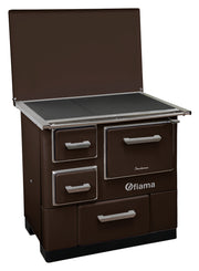 Soba de gatit si incalzit FIAMA SD 3 DP, 7 Kw, cu cuptor de gatit si plita, evacuare partea dreapta, culoare maro