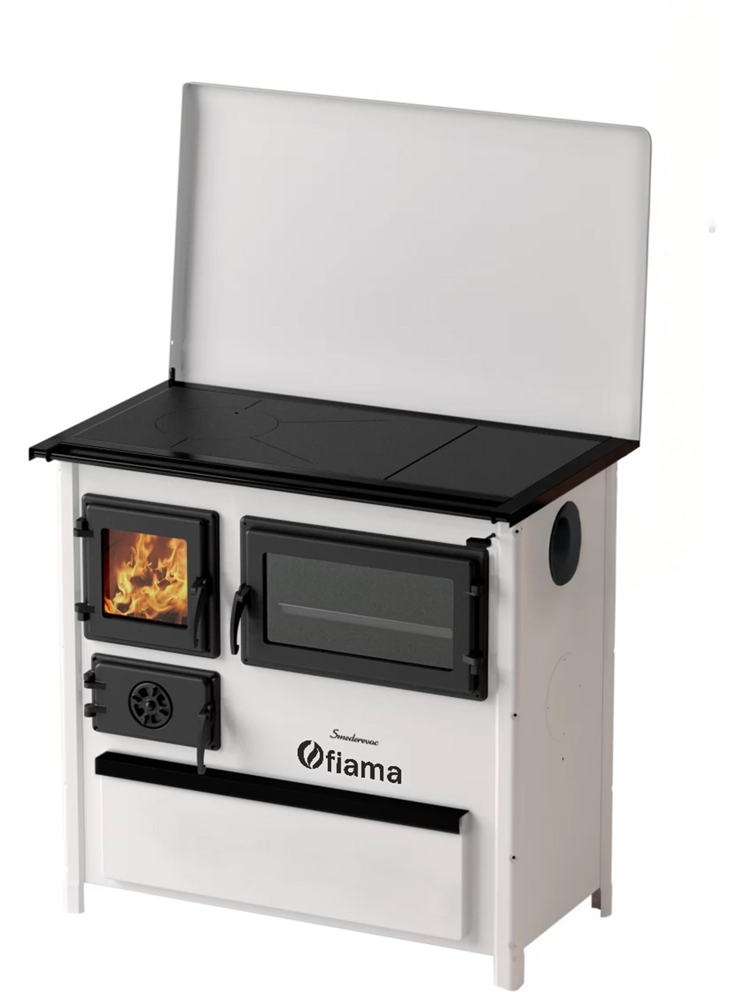 Soba de gatit si incalzit FIAMA TREND SD, 7 kW, cu cuptor de gatit si