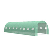 Solar de grădină 8x5x2.4m, polietilenă 240 g/m2, rezistentă la UV, țeavă 32 * 1.2mm