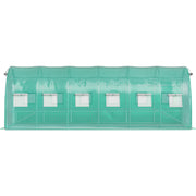 Solar de grădină 6x3x2.5m, polietilenă 240 g/m2, rezistentă la UV, țeavă 26 * 1.2mm