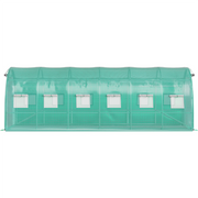 Solar de grădină 6x4x2.5m, polietilenă 240 g/m2, rezistentă la UV, țeavă 32 * 1.2mm