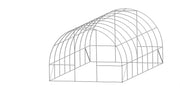 Solar de grădină 8x3x2m, polietilenă 180 g/m2, rezistentă la UV, țeavă 25 * 0.7mm