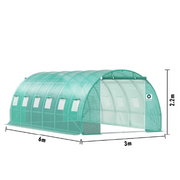 Solar de grădină 6x3x2.5m, polietilenă 240 g/m2, rezistentă la UV, țeavă 26 * 1.2mm