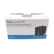 Stabilizator automat de tensiune cu releu 1000VA/600W, negru Well