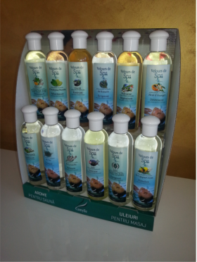 Pachet promotional: Display prezentare+ arome concentrate pentru SPA CAMYLLE FRANTA