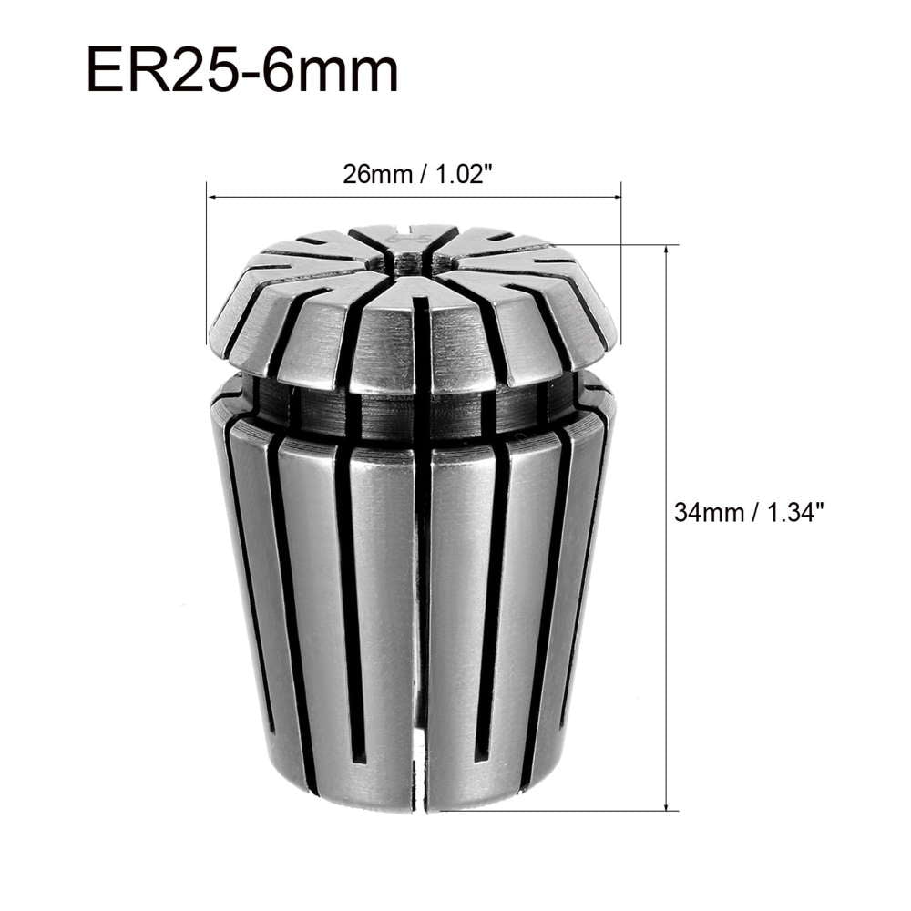 Bucsa elastica ER25, prindere 6.0 mm