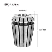 Bucsa elastica ER25, prindere 12.0 mm