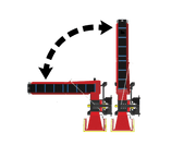 Tocator de crengi REMET R-150 PTO, (la tractor),cu banda de transportare, Ø max. 130 mm