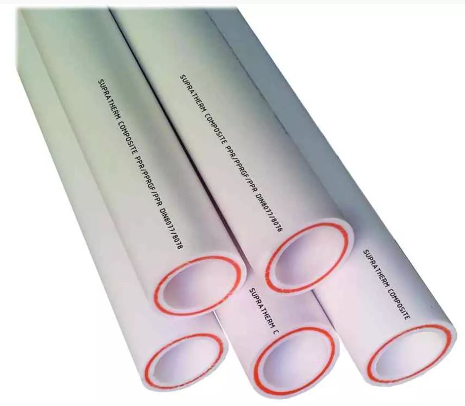 Teava PPR-CT cu fibra compozita SupraTherm, 20 mm, 25 bar, alb,