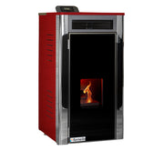 Termosemineu Fornello Primo Truva 25 kW Bordeaux cu kit complet încorporat pentru sistemul de încălzire,pompa de circulatie,vas de expansiune,supape de siguranta,Sistem de curatare MECANICA creuzet si drumuri de fum