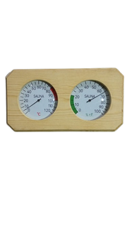 Termohigrometru sauna Waincris din lemn de pin UT-6