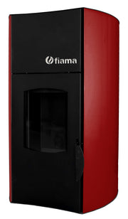 Termosemineu pe peleti Fiama Bordeaux 25 kW, complet echipat pentru