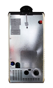 Termosemineu centrala pe peleti Fornello Royal 30 kw, complet echipat cu pompa de circulatie, vas expansiune , supapa de siguranta, buncar de peleti 30 kg, automatizare, culoare crem, pana la 200 mp