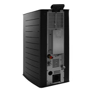 Termosemineu centrala pe peleti Fornello SERENA W25, 25 kw, complet echipat cu pompa de circulatie, vas de expansiune, supapa siguranta, telecomanda, culoare Black, arzator peleti din fonta, pentru suprafete pana la 150 mp