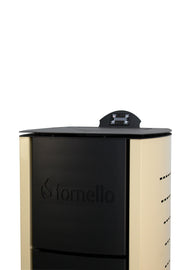 Termosemineu centrala peleti Fornello Michelle 12 KW, complet echipat pentru incalzire, pompa, vas expansiune, automatizare, telecomanda, buncar tiraj fortat, aprindere automata