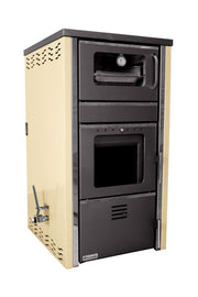 Termosemineu FORNELLO AVANOS 32 pe combustibil solid ( lemn,carbune,bricheti ) ce se poate utiliza atat pentru incalzirea locuintelor, cat si pentru gatit (este prevazuta cu plita si cuptor) si este echipat cu pompa de circulatie