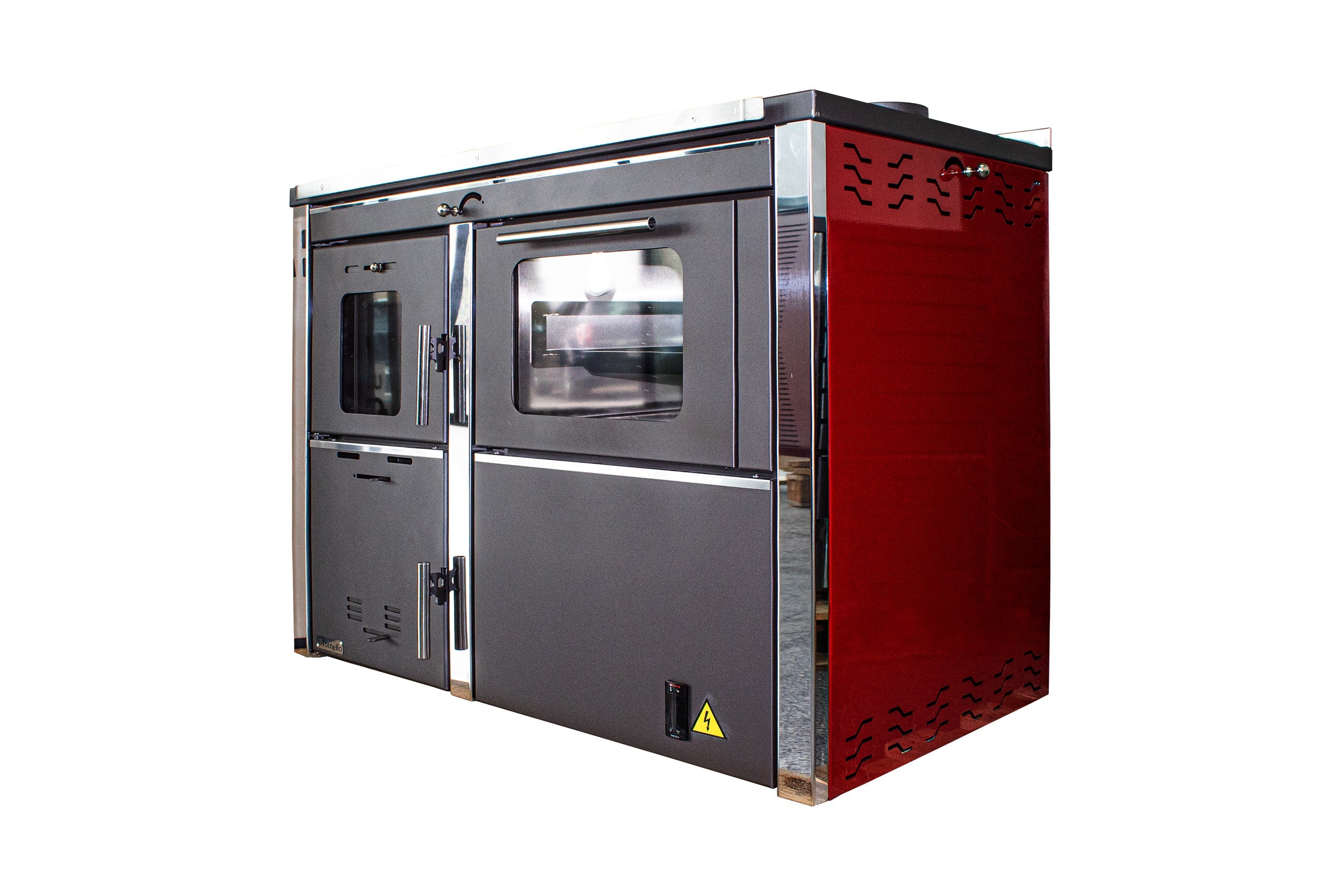 Termosemineu FORNELLO STAR Red 34 kW pe combustibil solid (