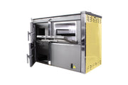 Termosemineu FORNELLO STAR CREM 34 kw pe combustibil solid ( lemn,carbune,bricheti ) ce se poate utiliza atat pentru incalzirea locuintelor, cat si pentru gatit (este prevazuta cu plita si cuptor pentru gatit) si este echipat cu pompa de circulatie
