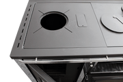 Termosemineu FORNELLO STAR CREM 34 kw pe combustibil solid ( lemn,carbune,bricheti ) ce se poate utiliza atat pentru incalzirea locuintelor, cat si pentru gatit (este prevazuta cu plita si cuptor pentru gatit) si este echipat cu pompa de circulatie