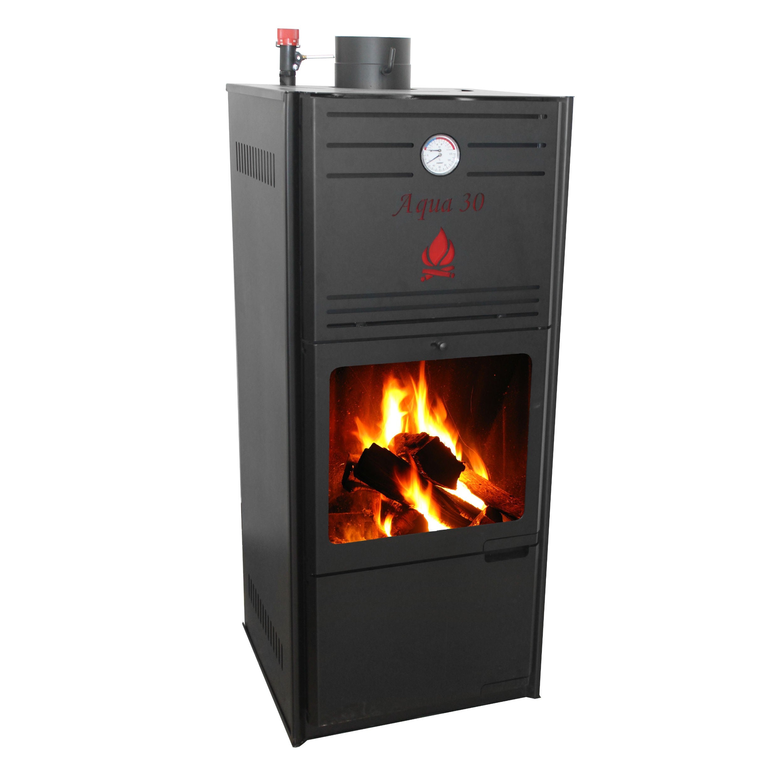 Termosemineu combustibil solid AQUA PREMIUM 30 kW MIKLOS STEEL