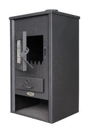 Termosemineu pe lemne, brichete si carbune Fornello B2E, 14 kW, 46x45x91 cm