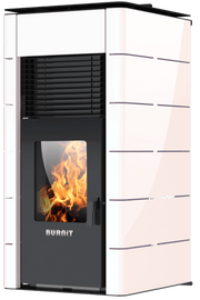 Termosemineu pe peleti Burnit Concept New Swan White 25 kW