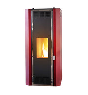 Termosemineu pe peleti Fornello Camino Rossi 35 kW, pompa Grundfos, vas expansiune, arzator inox