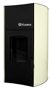 Termosemineu pe peleti Fiama Avorio 25 kW, complet echipat pentru