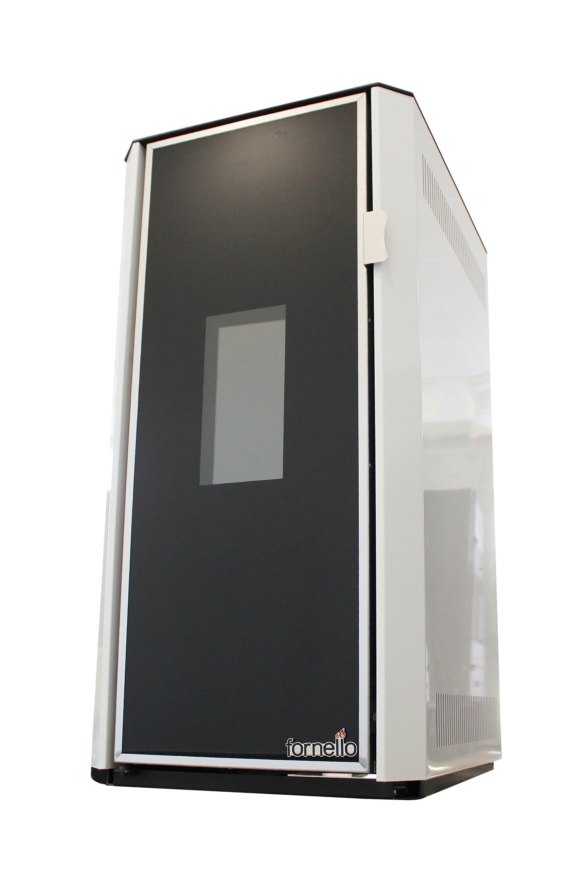 Termosemineu pe peleti Fornello Lidya 25 kW, pompa Grundfos, vas expasniune, telecomanda, arzator inox, sistem curatare mecanica