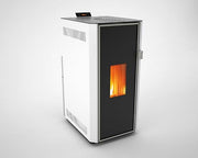 Termosemineu pe peleti Fornello Lidya 25 kW, pompa Grundfos, vas expasniune, telecomanda, arzator inox, sistem curatare mecanica