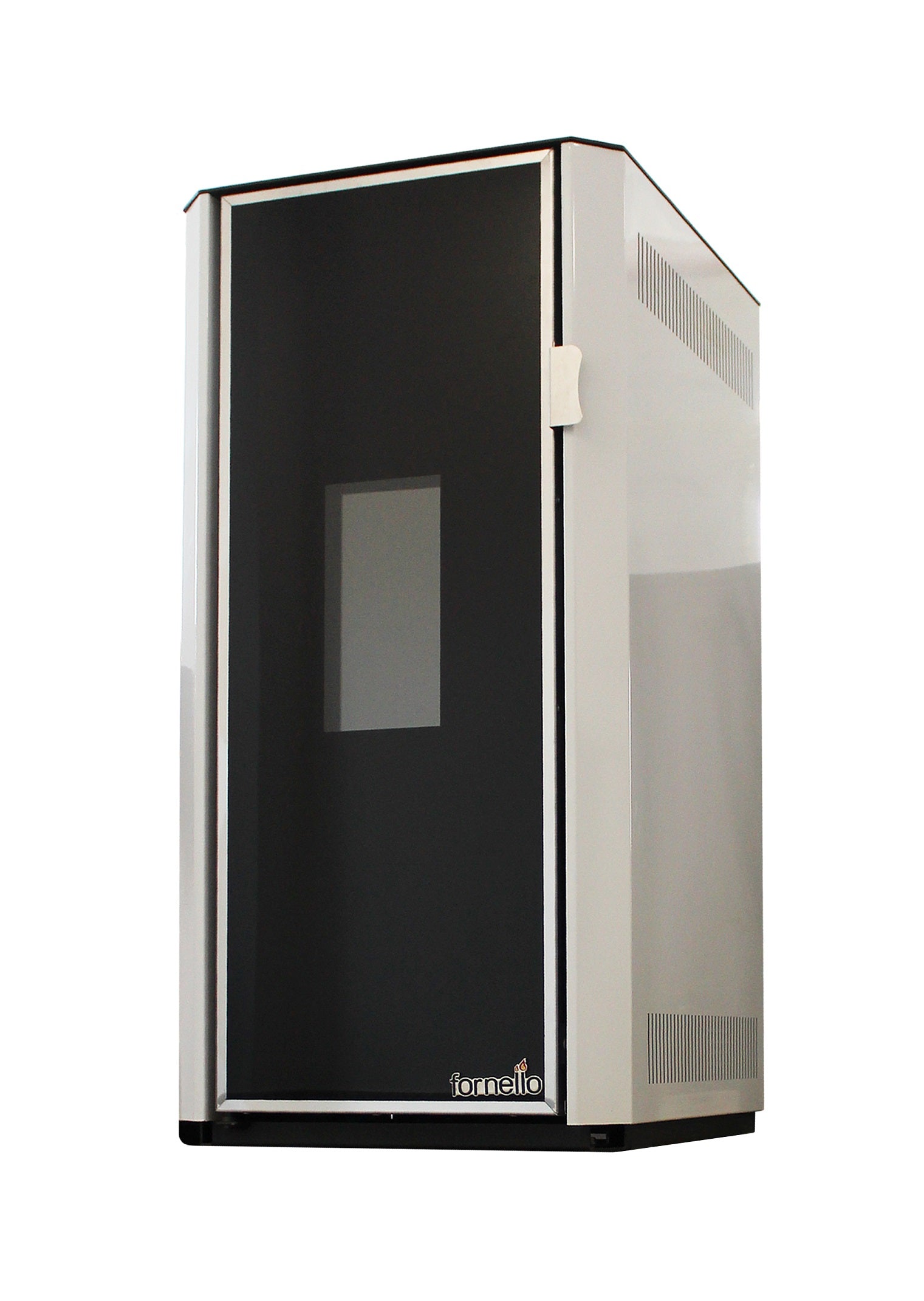 Pachet control de la distanta Termosemineu pe peleti Fornello Lidya 25 kW, pompa Grundfos, vas expansiune, telecomanda, arzator inox, sistem curatare mecanica si termostat Wi-Fi Salus IT 500