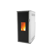 Pachet control de la distanta Termosemineu pe peleti Fornello Lidya 25 kW, pompa Grundfos, vas expansiune, telecomanda, arzator inox, sistem curatare mecanica si termostat Wi-Fi Salus IT 500