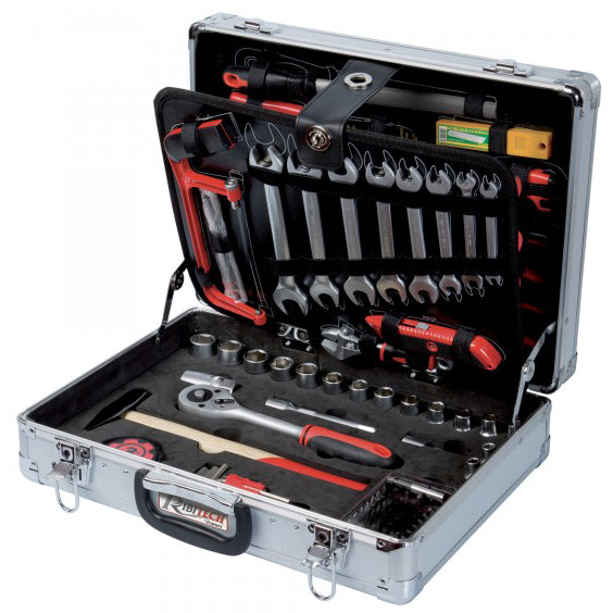 Trusa profesionala chei tubulare RIBITECH 149 piese, crom vanadiu,