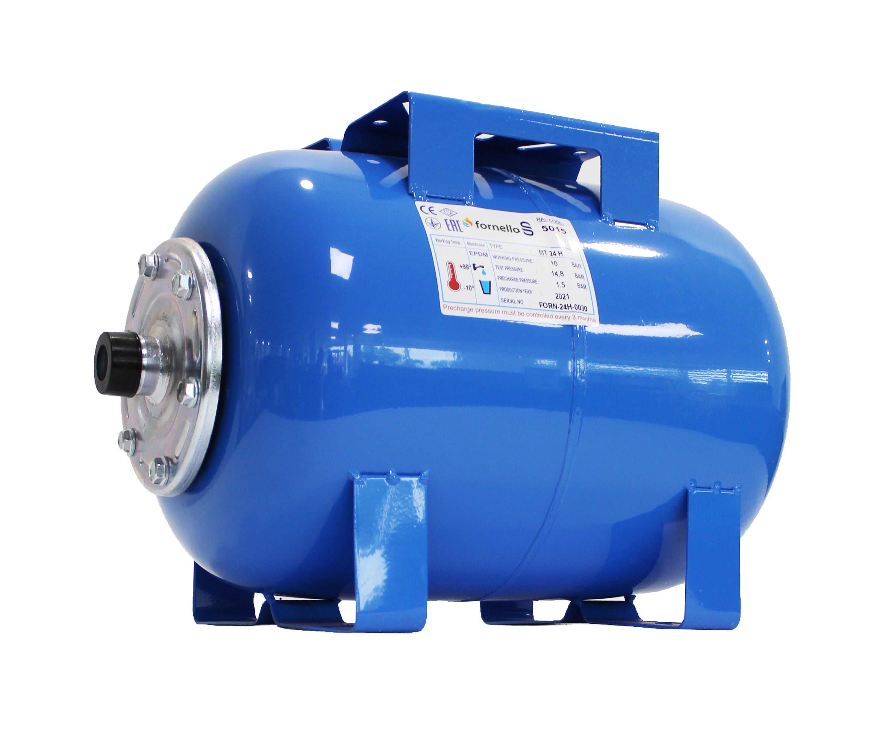 Vas expansiune pentru hidrofor Fornello 24 litri, orizontal, culoare