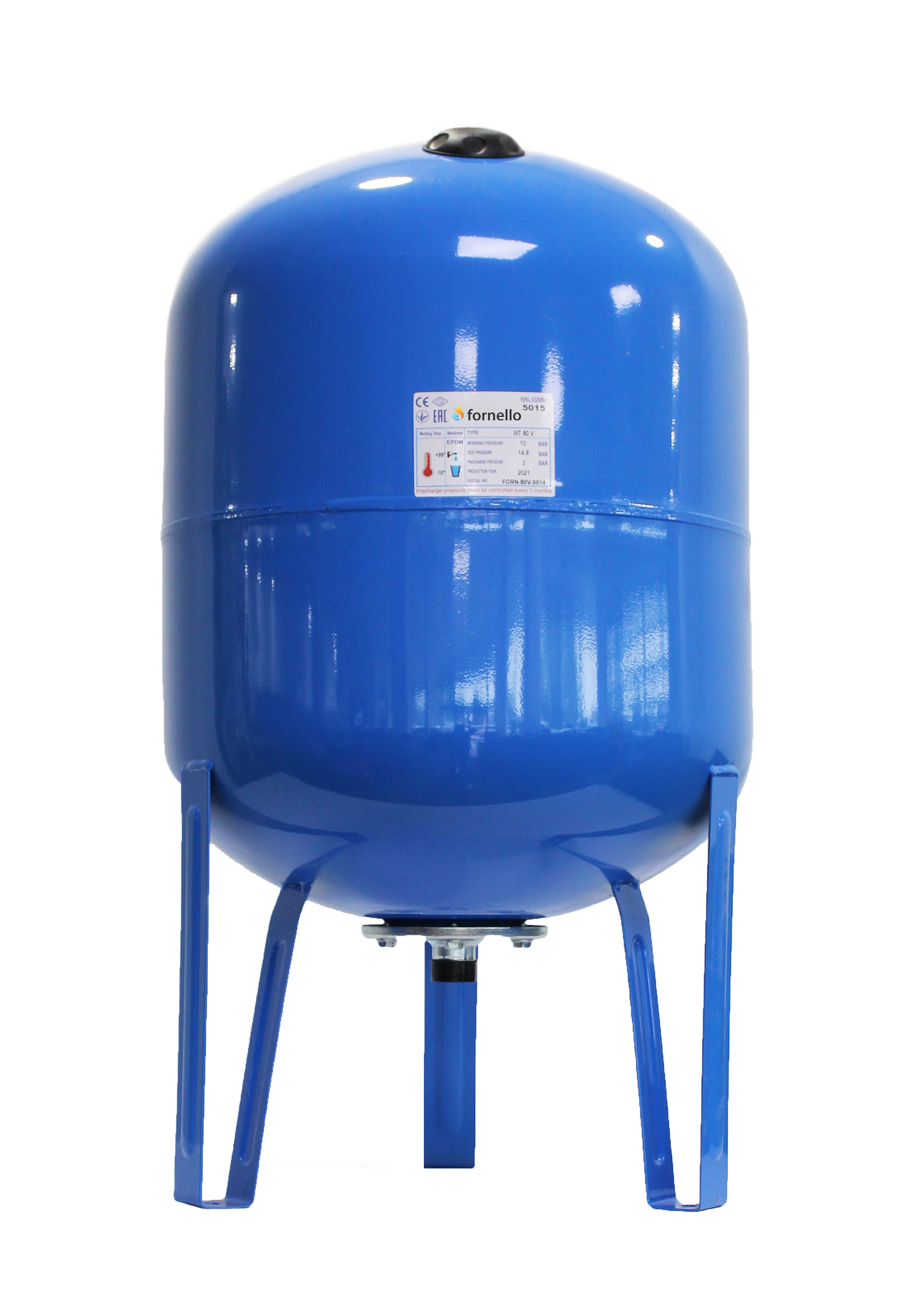 Vas expansiune pentru hidrofor Fornello 80 litri, vertical, cu