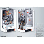 Centrala termica in condensare Viessmann Vitodens 200-W,Vitotronic 100 HC1B 60 KW, kit de evacuare inclus