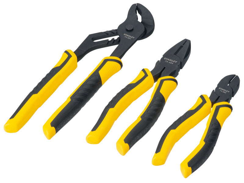 Cumpara acum set de 3 clesti cushion grip, blister, Stanley STHT0-74471 de la Mesterul Minune
