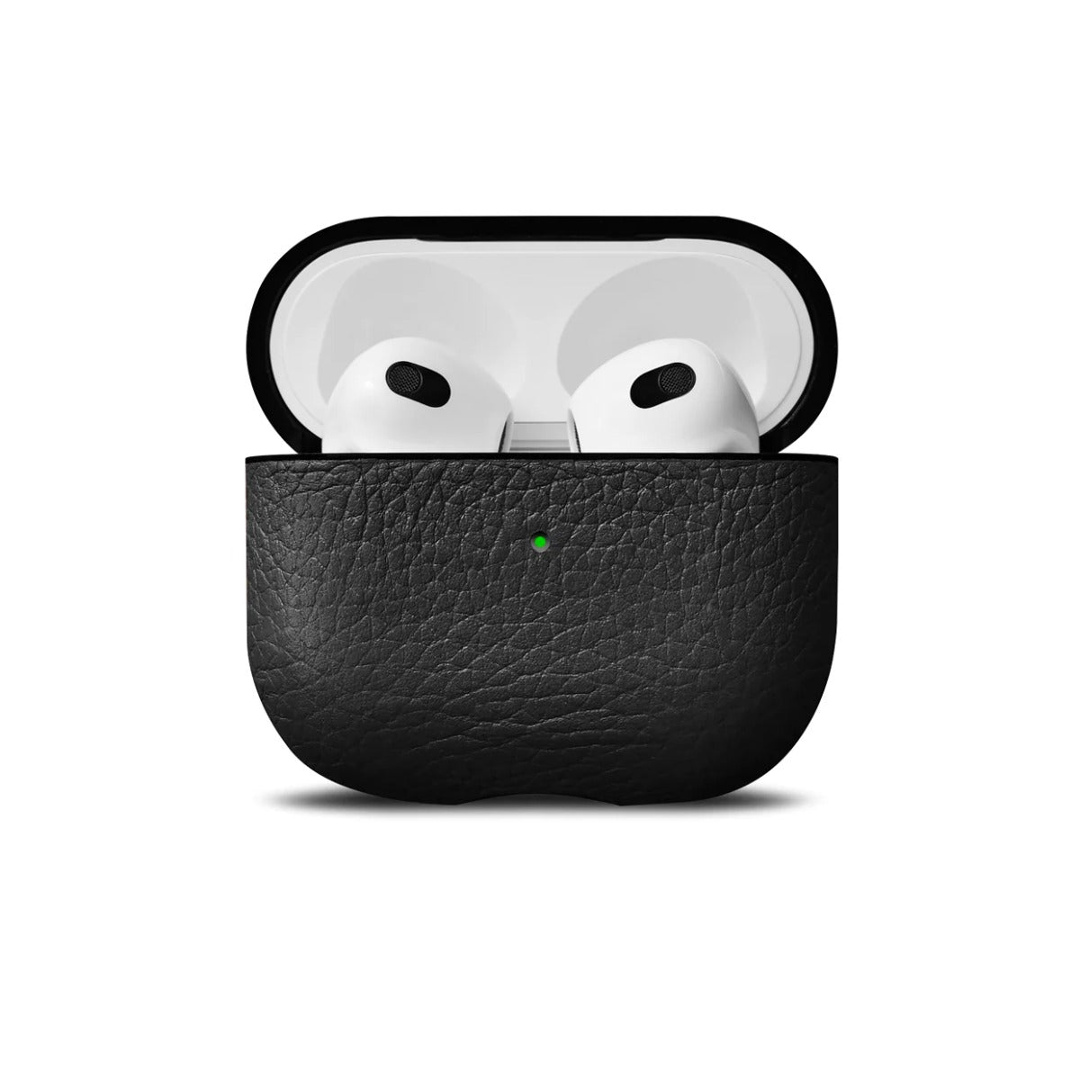 Cumpara Husa de protectie Woolnut pentru AirPods (gen.3), Piele, Negru de la Mesterul Minune