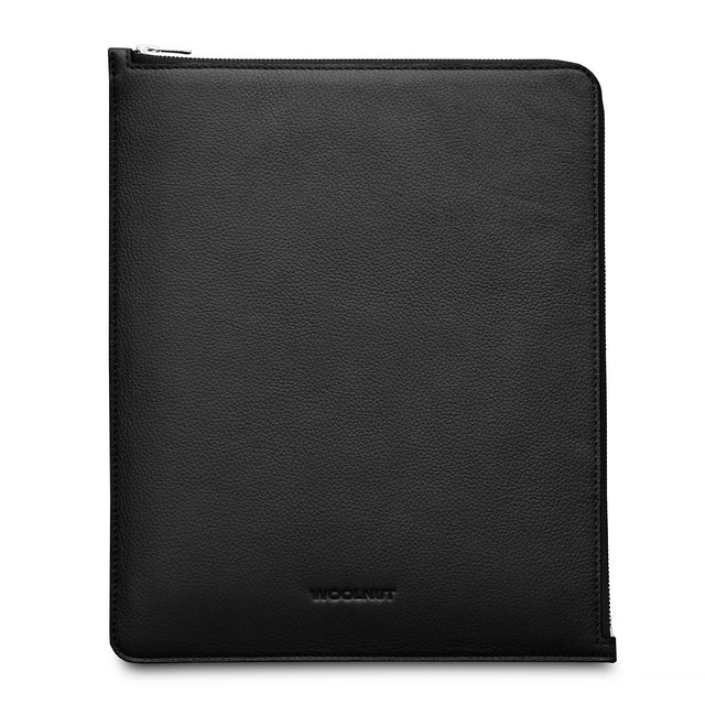 Cumpara Husa de protectie Woolnut Folio pentru iPad Pro & Air 13", Piele, Negru de la Mesterul Minune