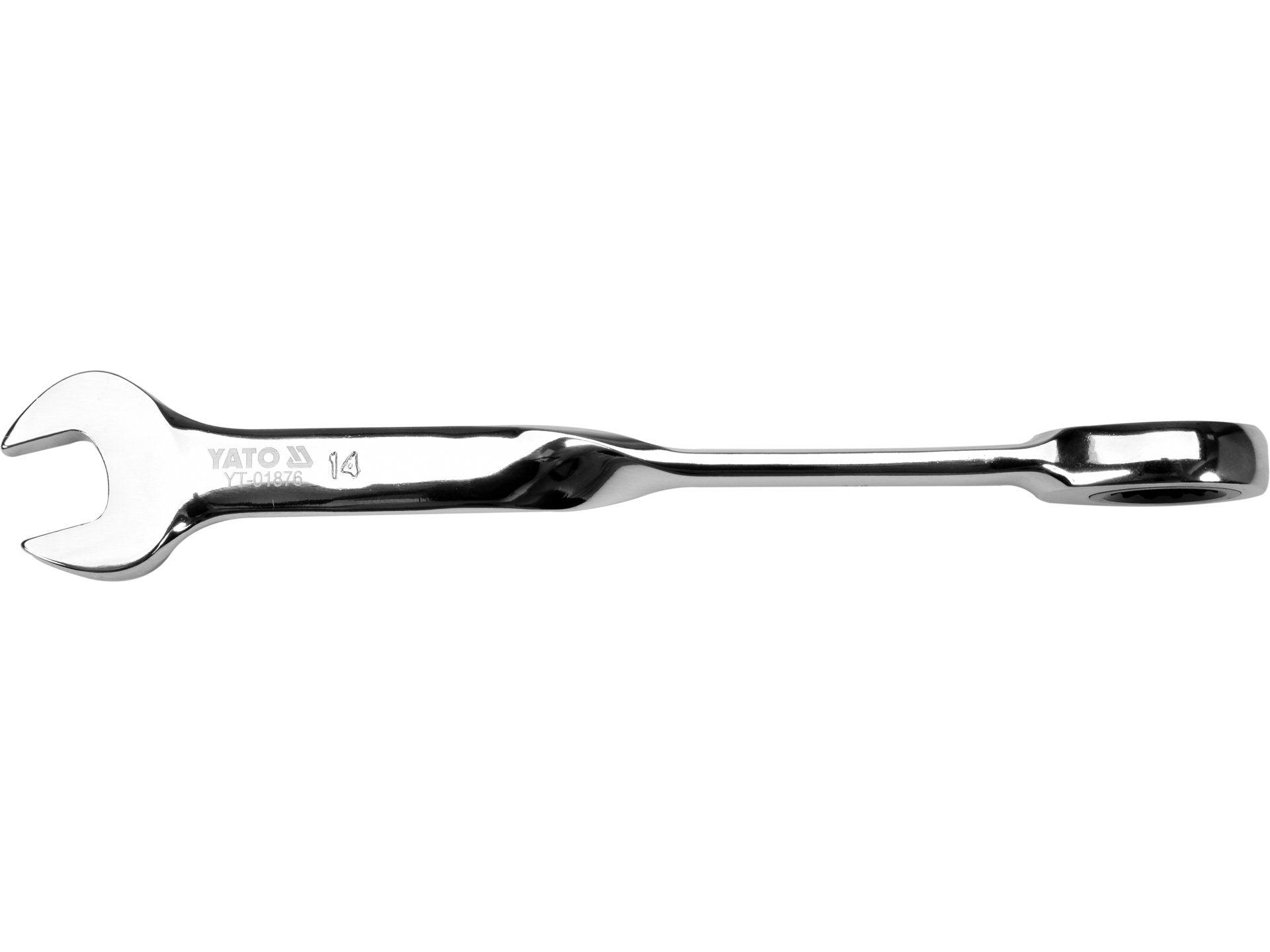 CHEIE COMBINATĂ RĂSUCITĂ CU CLICHET 14MM YATO YT-01876