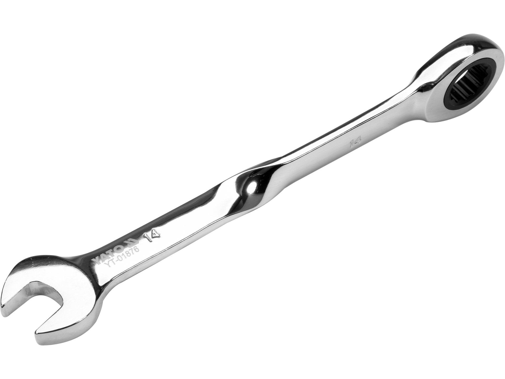 CHEIE COMBINATĂ RĂSUCITĂ CU CLICHET 14MM YATO YT-01876