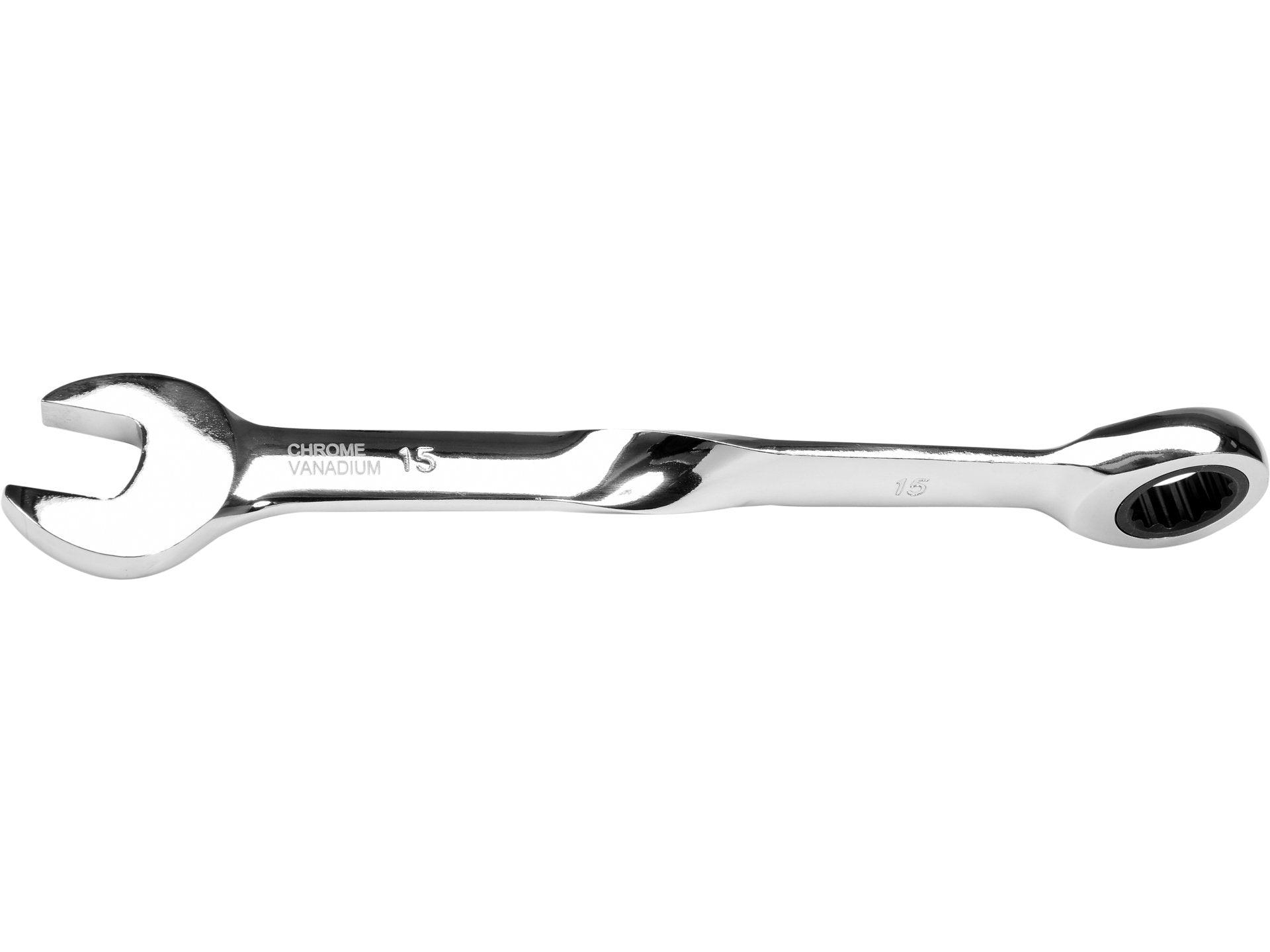 CHEIE COMBINATĂ RĂSUCITĂ CU CLICHET 15MM YATO YT-01877