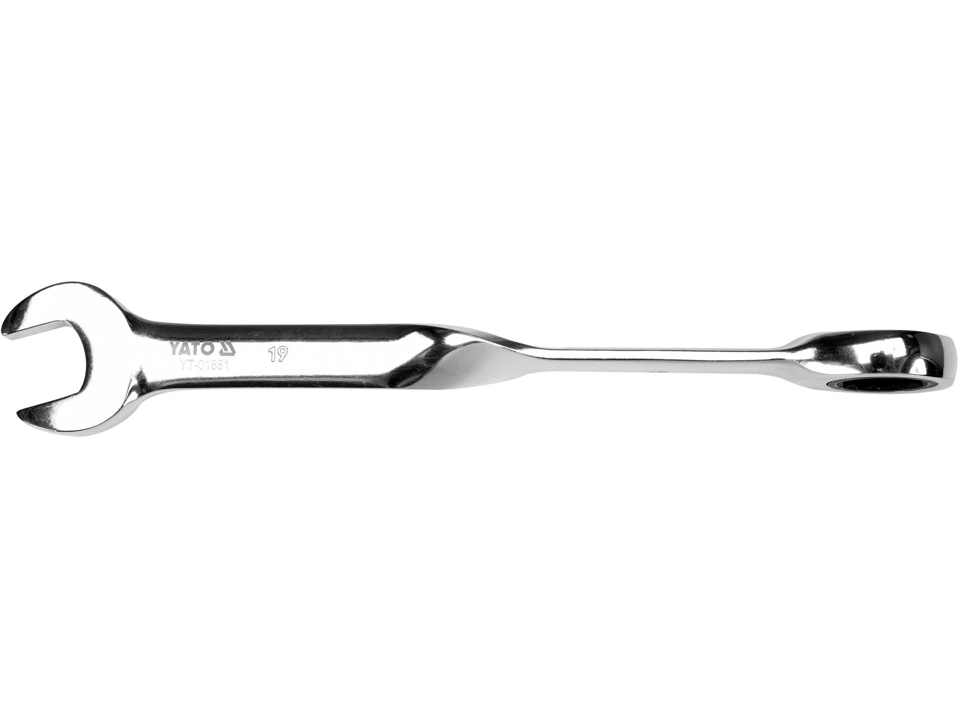 CHEIE COMBINATĂ RĂSUCITĂ CU CLICHET 19MM YATO YT-01881